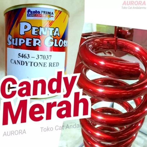 Tone Red Merah - Cat Penta Super Glosy Penta Prima Candy Cat Merah Transparan