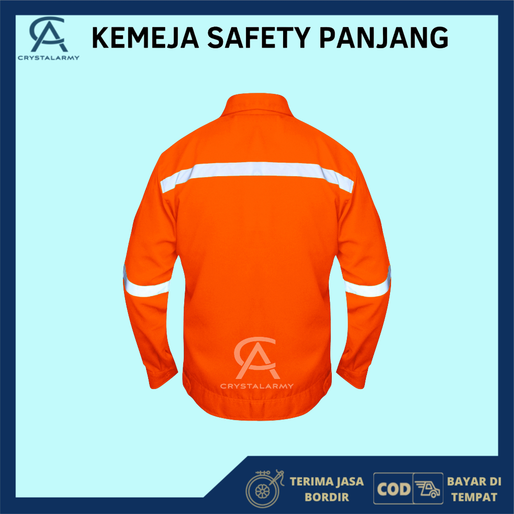 Katelpak Wearpack Safety Atasan Kemeja Kerja Atasan Katelpak Potongan Setelan Dengan Scotlight Panjang