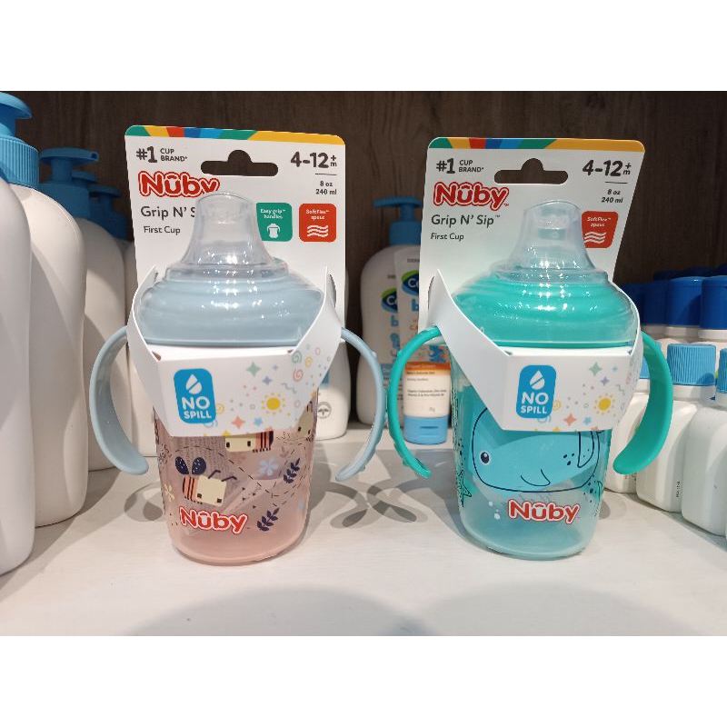 Nuby Grip N' Sip First Cup 240 ml - Botol Sippy Anak