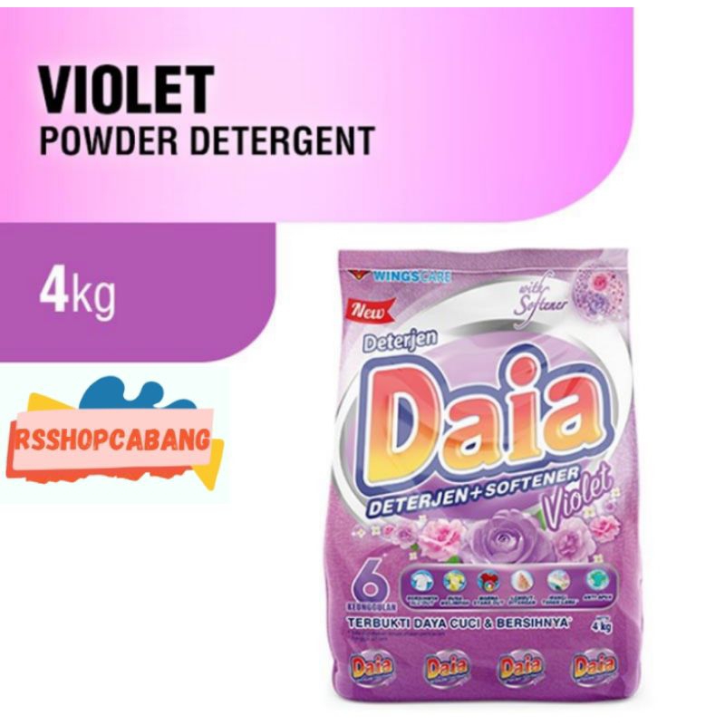 DAIA 4 KG DAIA 4000 GR DAIA SABUN CUCI BAJU DETERGEN 4KG