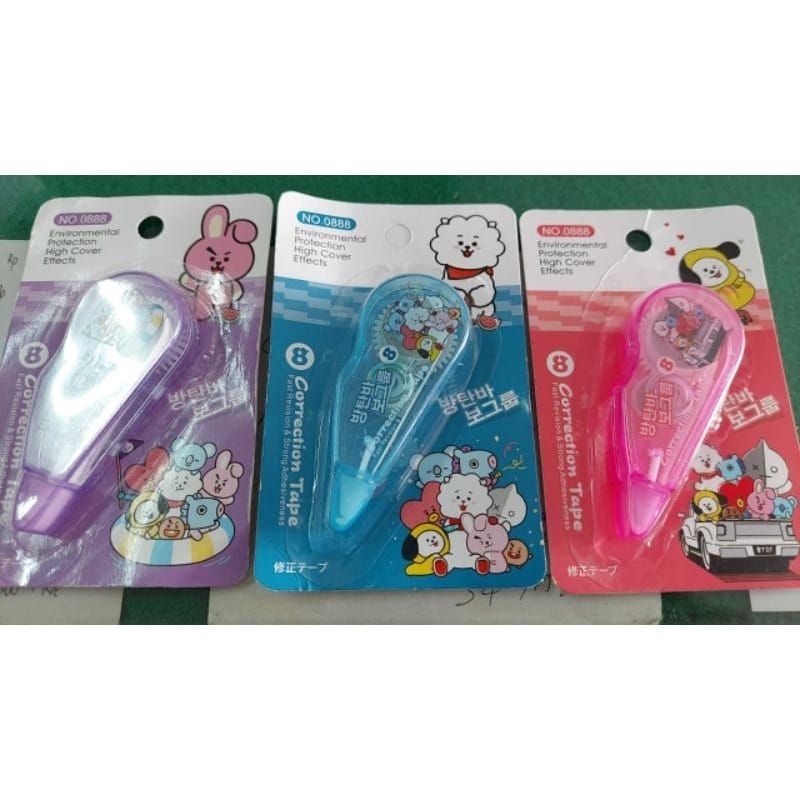 

[ BOX ISI 12 ] CORRECTION TAPR FANCY KARAKTER BT21 / BTS
