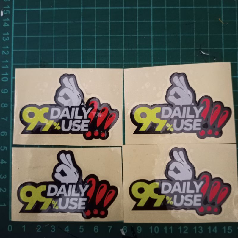 Stiker Cutting 99% Daily Use