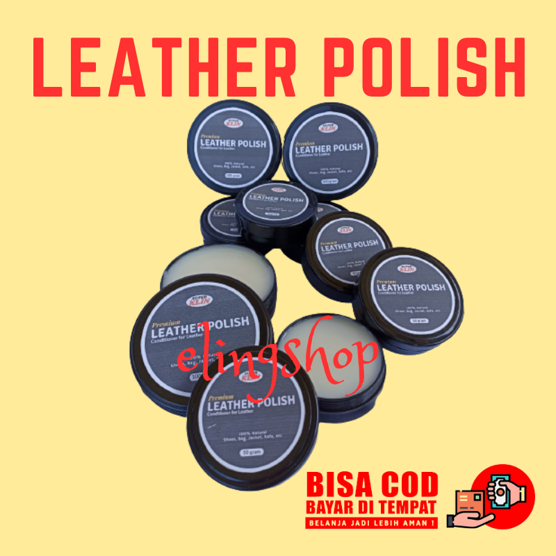 Leather Shoes Shoe Polish Poles Perawatan Semir Sepatu Tas Jaket Kulit Hitam Putih Coklat Netral 50 Gram