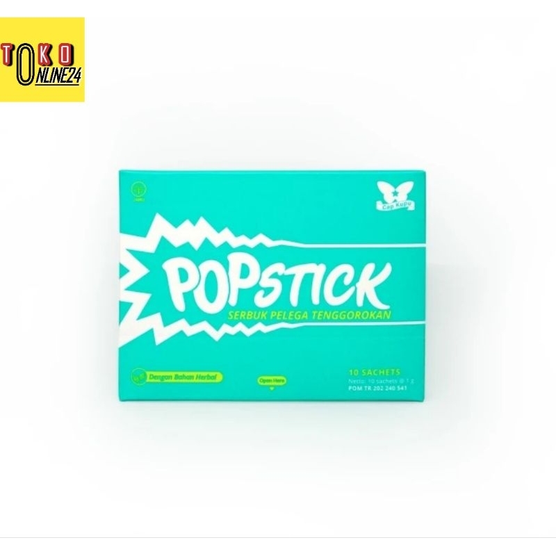 

Popstick Herbal Serbuk Pelega Tenggorokan (10 Sachet)