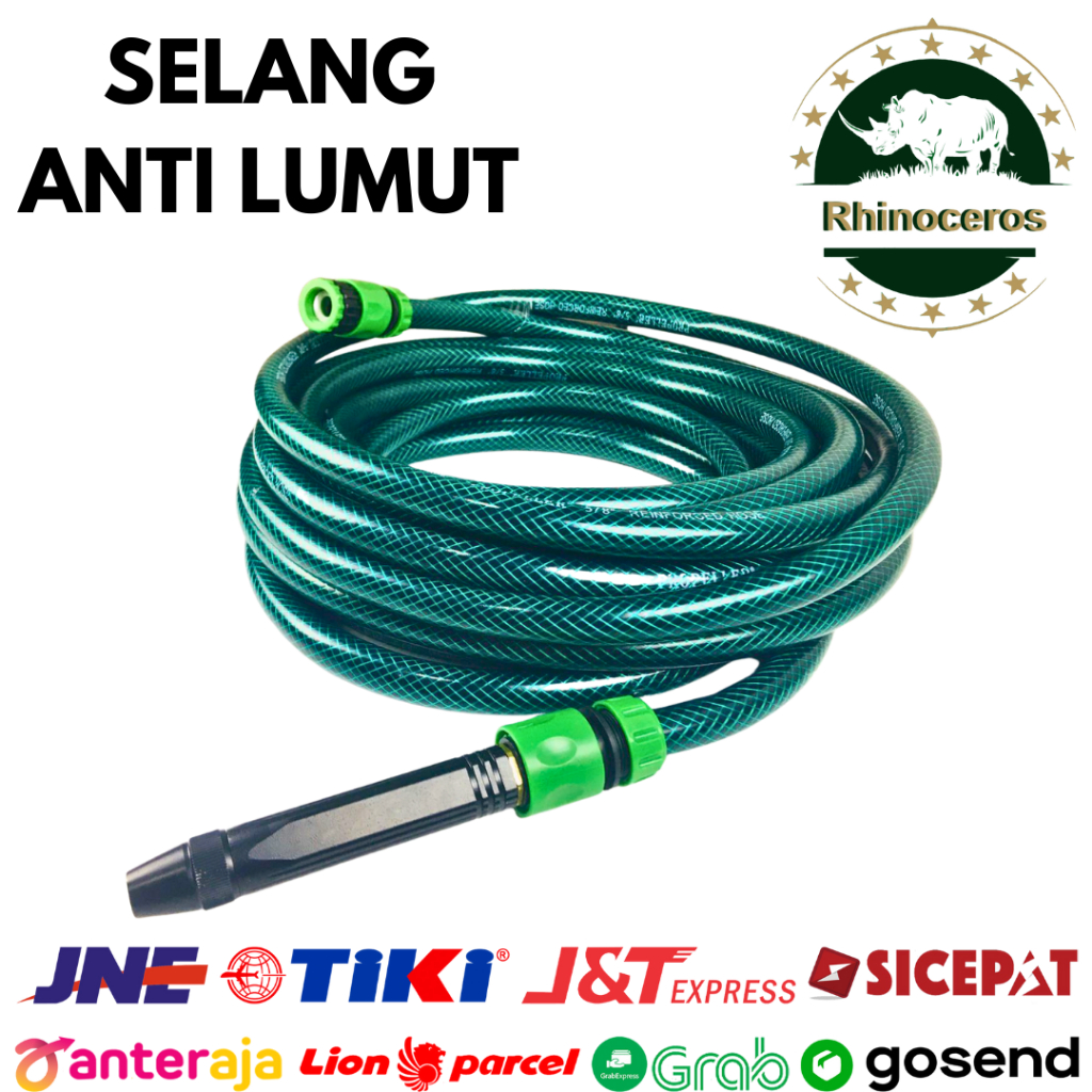 Selang Paket Air Benang Hijau 5/8 Anti Lumut Dan Paket Semprotan