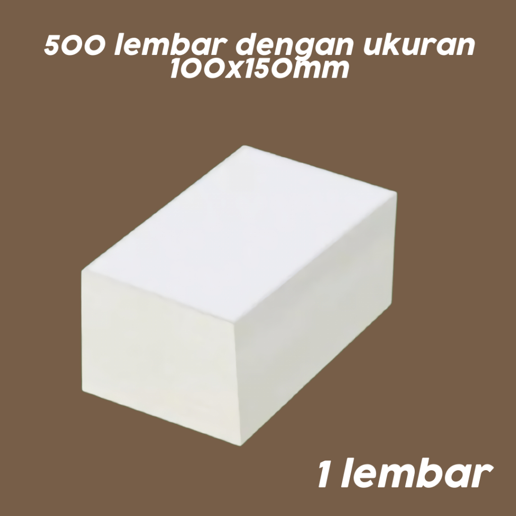 100 x 150 Thermal Label Direct Barcode 100x150 isi 500 LIPAT ( KARTON )