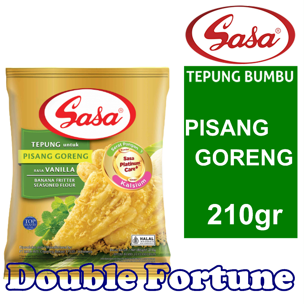 

Sasa Tepung Pisang Goreng 210gr TEPUNG BUMBU MASAK INSTAN SIAP PAKAI