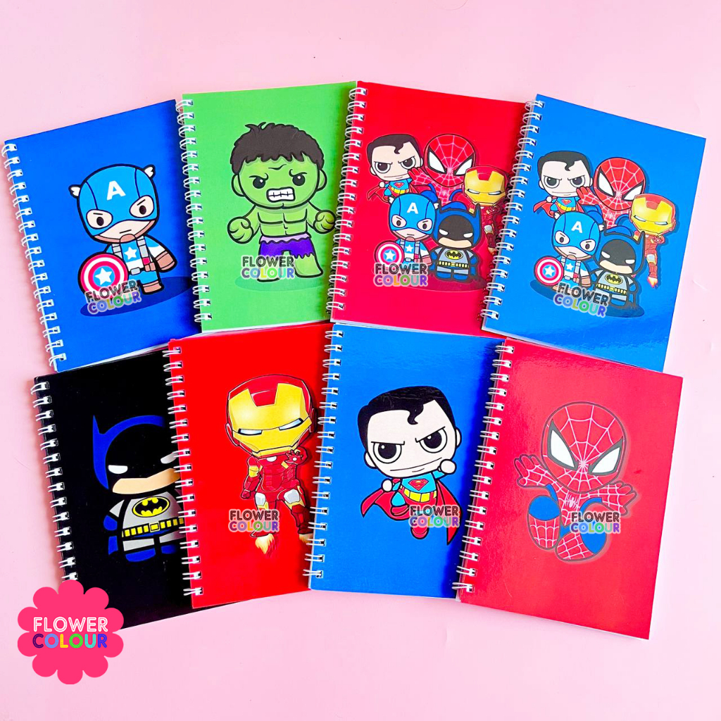 

BUKU NOTES SUPERHERO | NOTEBOOK SPIDERMAN IRON MAN CAPTAIN AMERICA