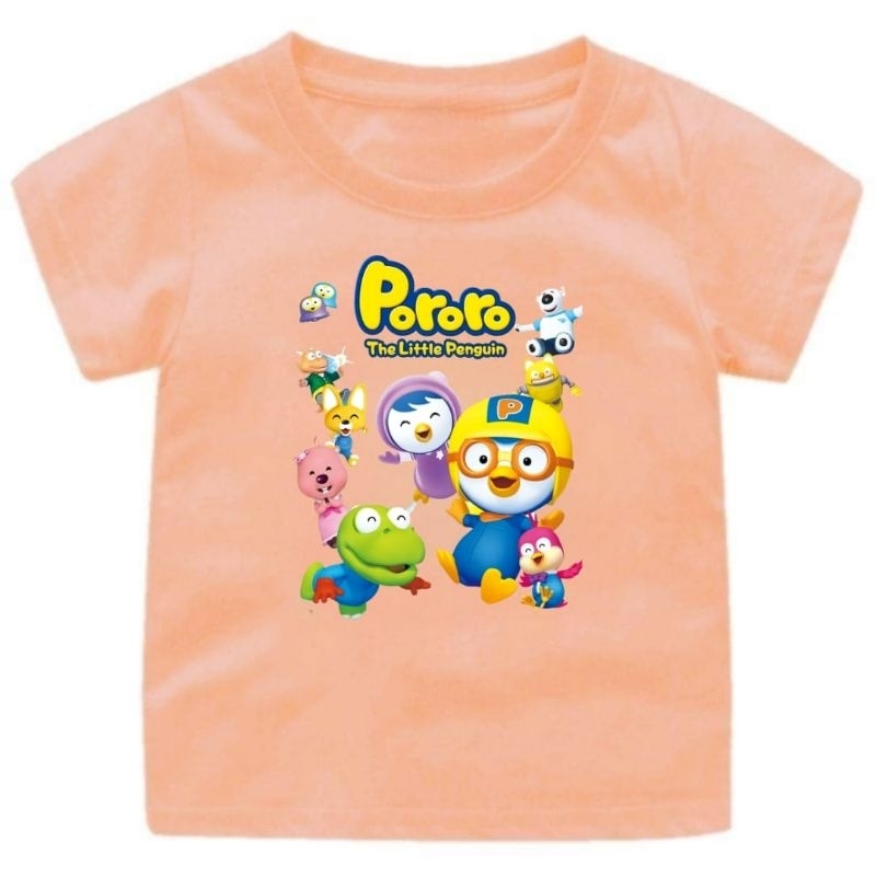 Baju kaos Anak cewek-Cowok Pororo(2) 1-14Tahun/Remaja/Dewasa Ready 10 warna