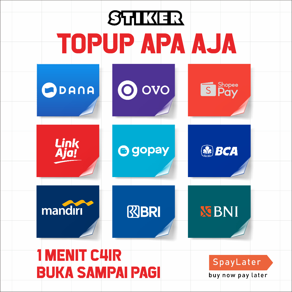 

SALD0 I MENIT STIKER VYNIL TOPP UP