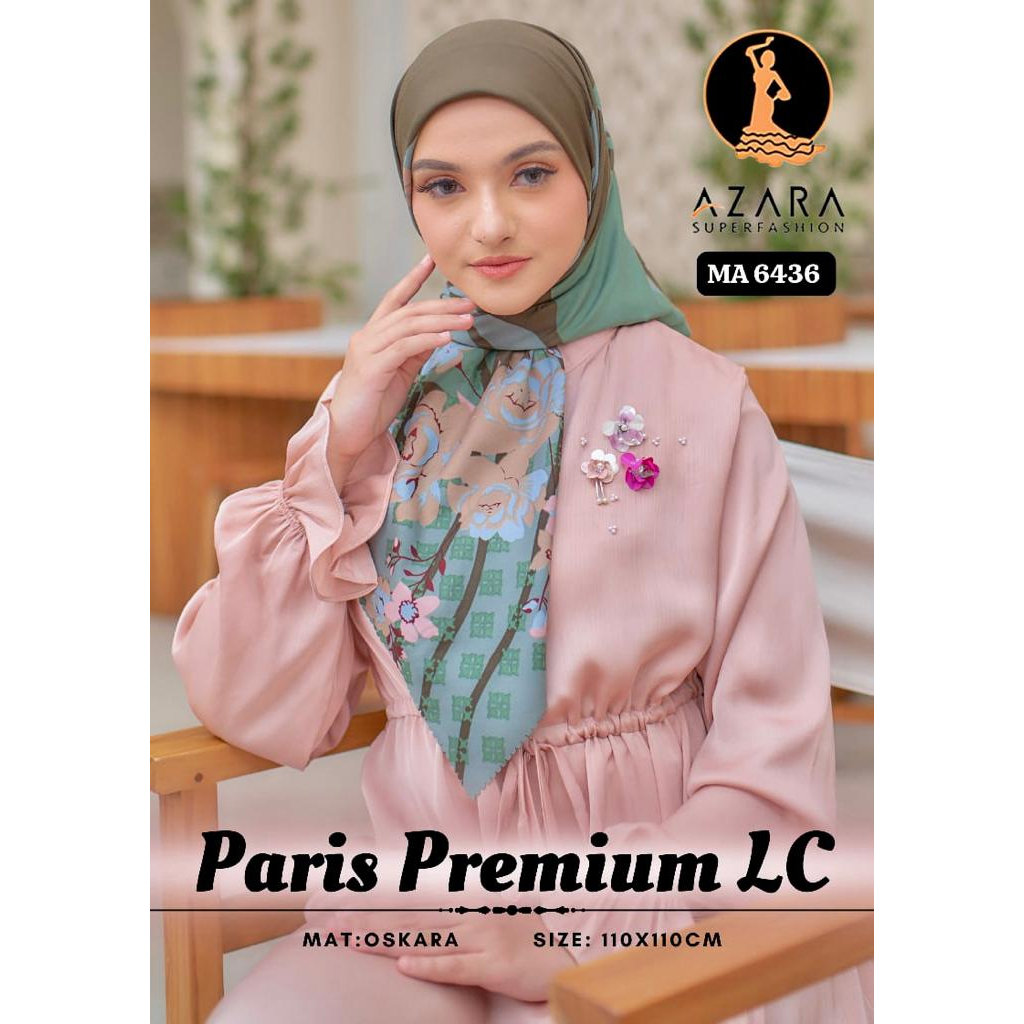 MOTIF TERBARU Azara Hijab Segi Empat Paris Premium Lasercut