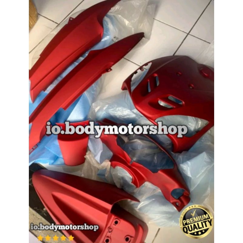 Yamaha Mio sporty cover body halus Mio sporty merah doff,hitam doff,biru doff,putih doff,kuning doff