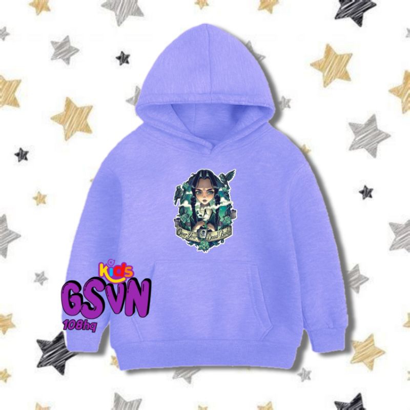 Jaket Anak - Hoodie Sweater Wednesday Addams Nevermore Academy Piano Rendition Serial Series  Terbar