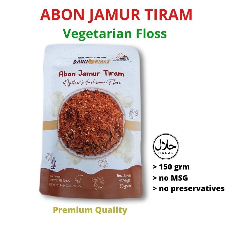 

Abon Jamur Tiram 150 Grm Vegetarian Premium Tanpa Pengawet Non MSG MPASI Gurih Manis Sehat Halal