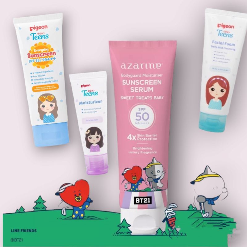 Paket Pigeon Anak Remaja 1 Set Basic Skincare Wajah Glow Natural Bpom