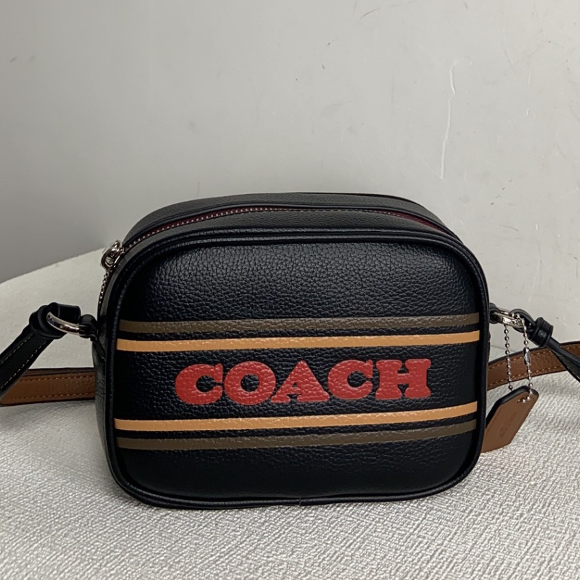 COACH Original CH308 Cowhide Material Camera Bag Single Shoulder Bag Crossbody Bag  xjb  308