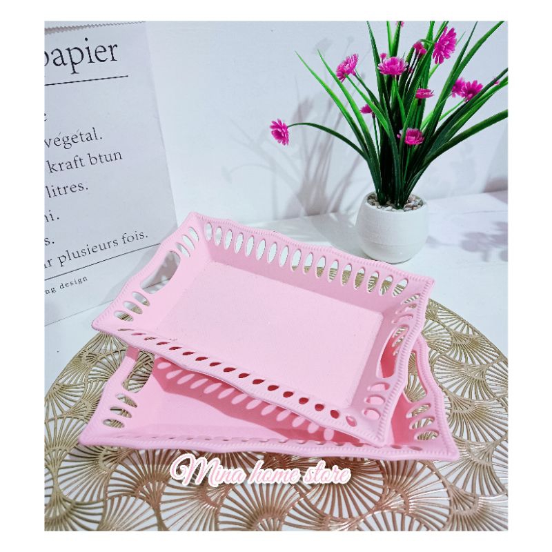 Nampan mini pink