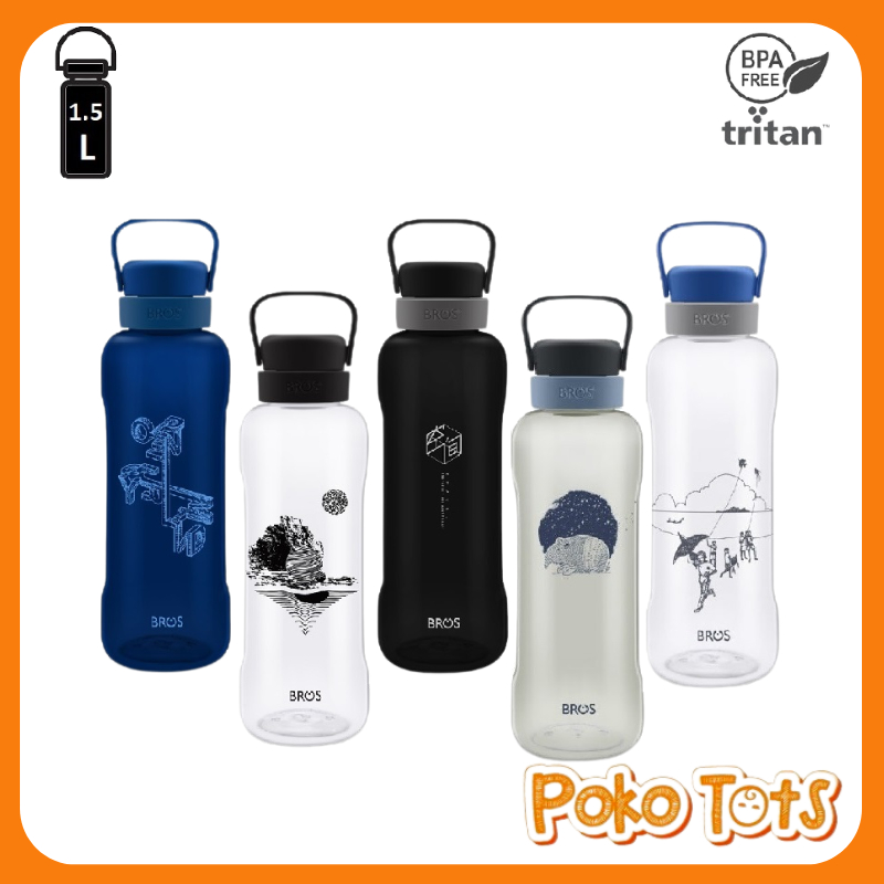 BROS Capa Bottle 1,5L ORIGINAL Botol Minum Kristal Klear 1500ml WHS