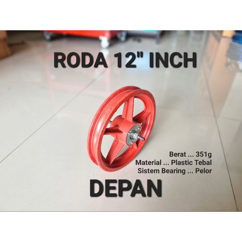 RODA VELG SEPEDA ANAK VELK MINI BMX 12 INCH MODEL PALANG RACING SAMPING