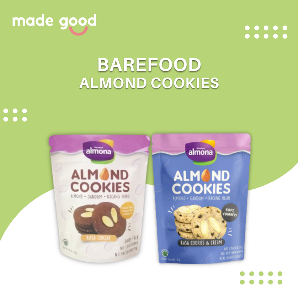 

Barefood Almona Almond Healthy Cookies 90gr