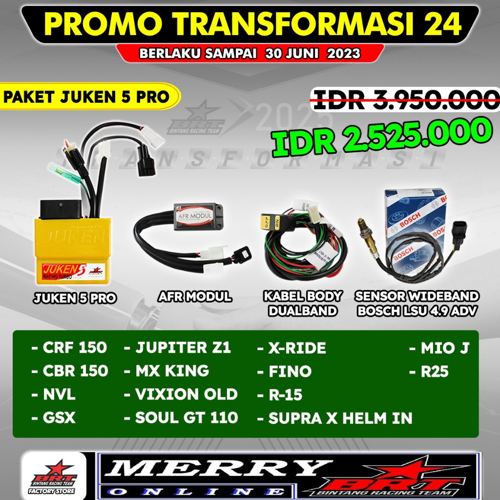 PAKET ECU BRT JUKEN 5++ PRO