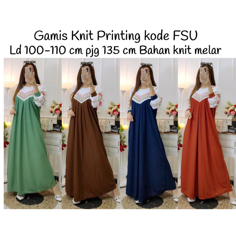 Gamis knit printing fsu