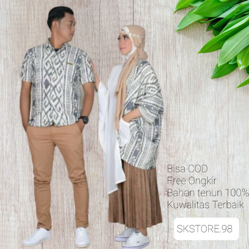 [READY STOCK]set couple - set couple tenun ethnic - set couple tenun - set tenun keluwarga - set ten