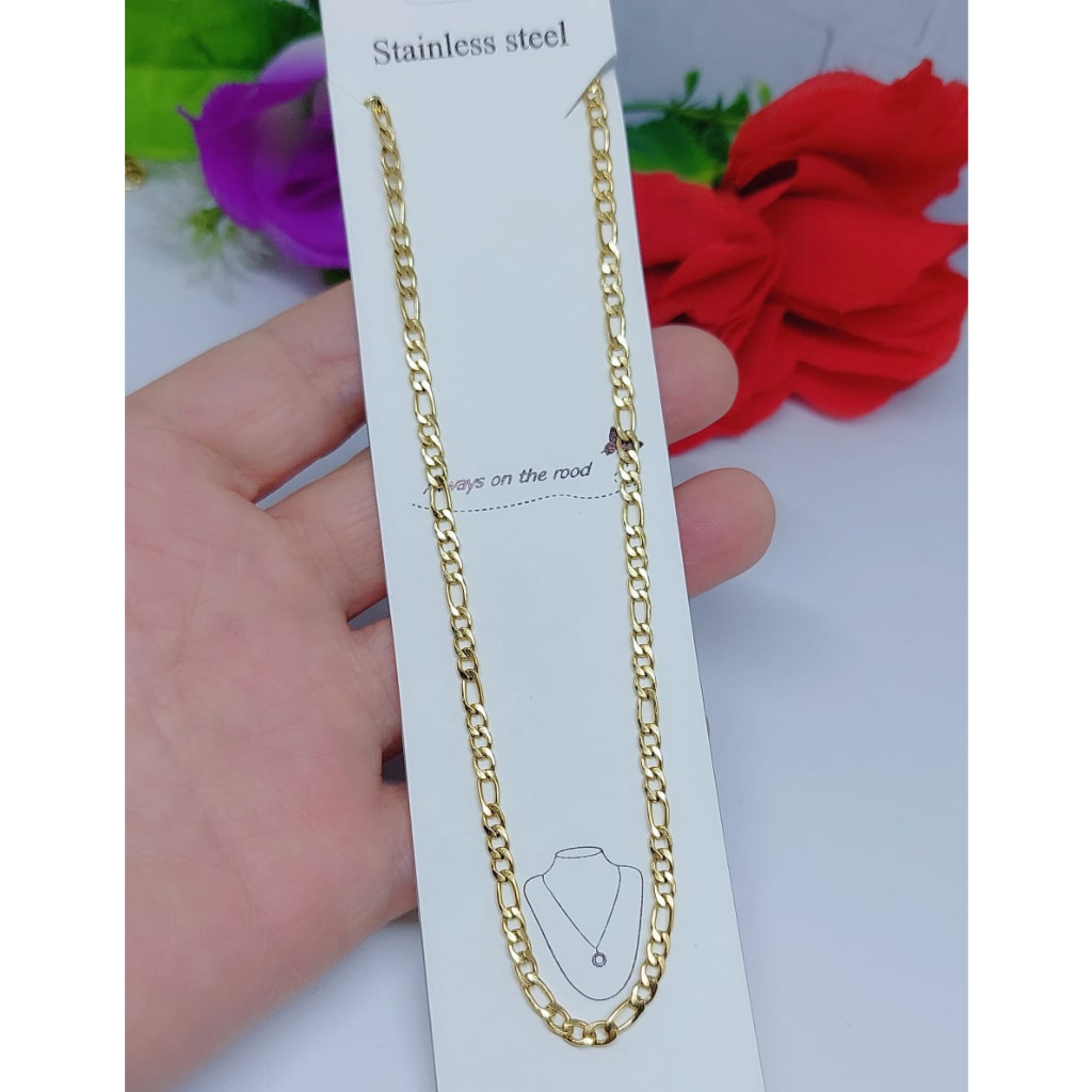 Kalung Titanium Rantai Polos Perhiasan Fashion R27