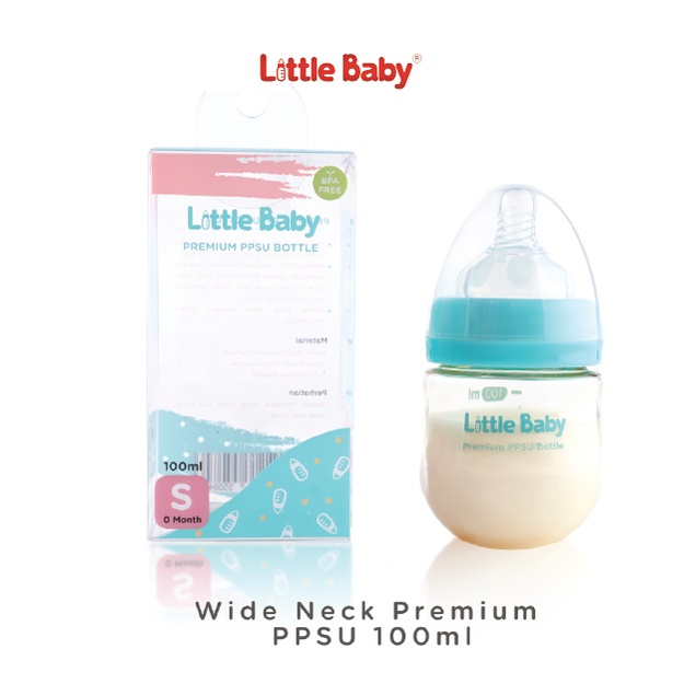 Little Baby Botol Susu Wide Neck Premium PPSU 100ml