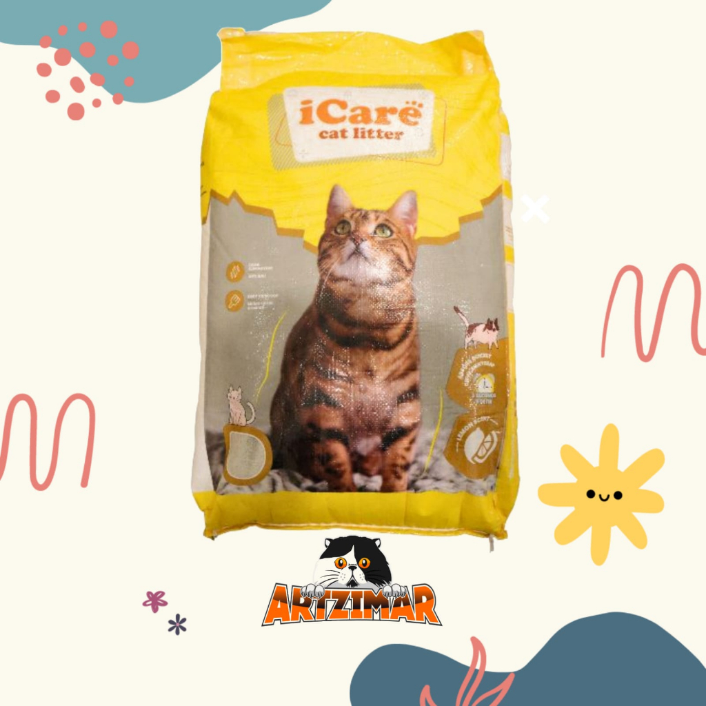 Cat Litter iCare 25ltr Pasir Kucing Gumpal dan Wangi iCare 25ltr