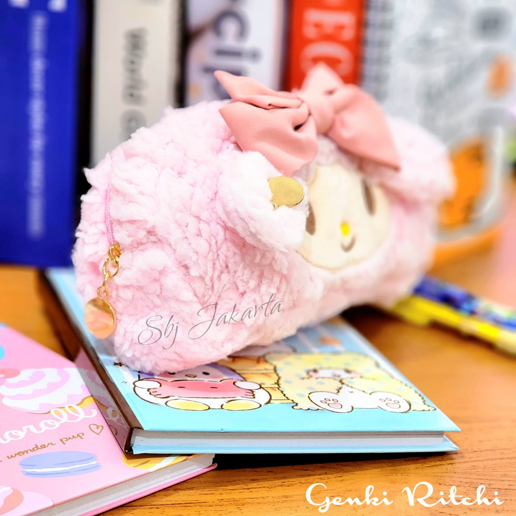 Tempat Pensil Kotak pensil Multifungsi Softcase Sanrio Melody piano Lux Kapasitas Besar