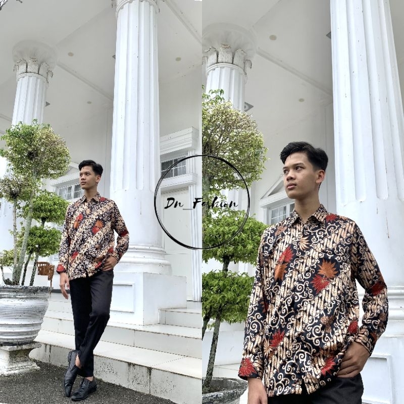 COD//KEMEJA BATIK//KEMEJA BATIK LENGAN PANJANG//KEMEJA BATIK COUPLE MARON//TERLARIS