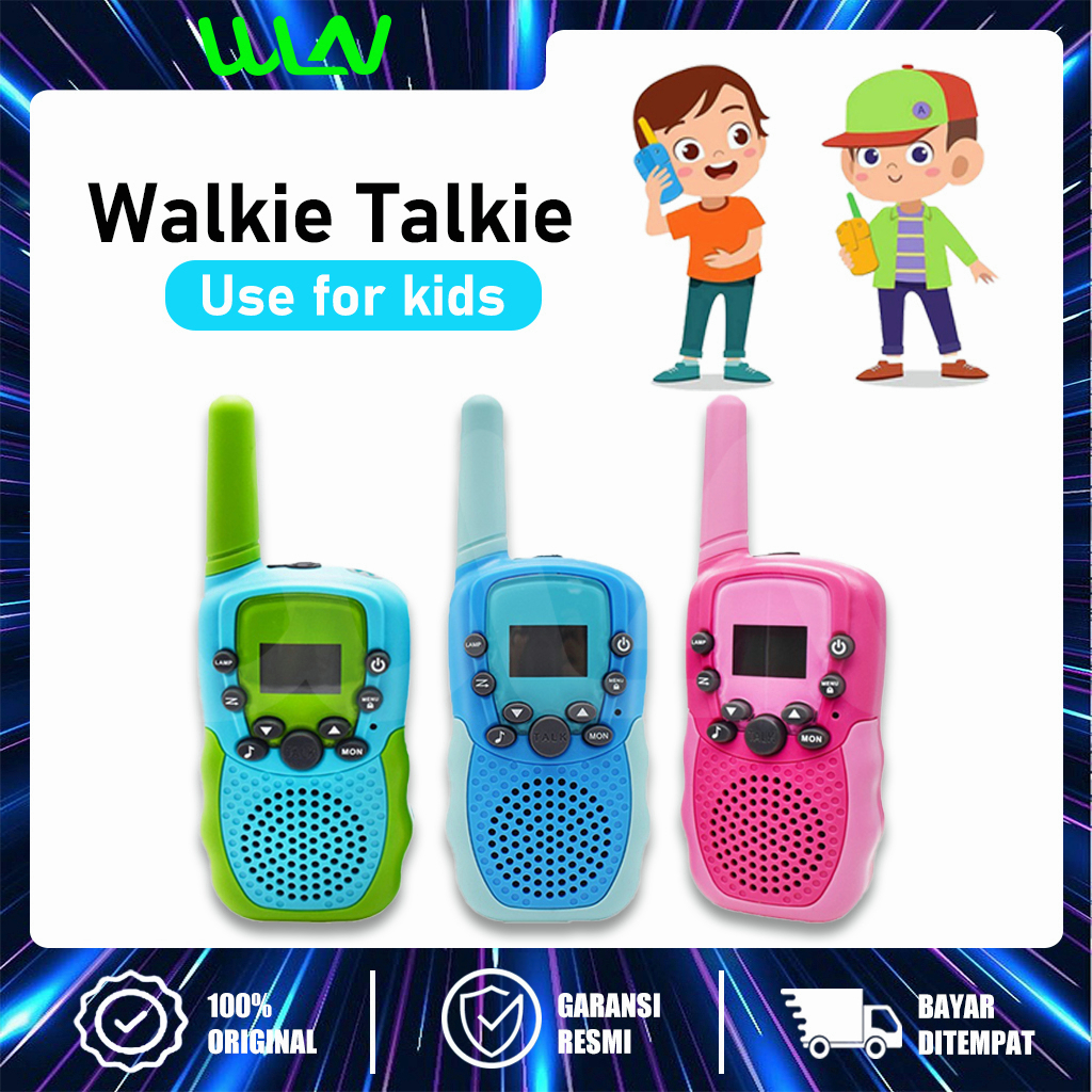 Mini HT colorful handy talky walkie talkie mainan untuk anak anak walky talky kerja untuk 1-3KM   Cocok untuk penggunaan di luar ruangan