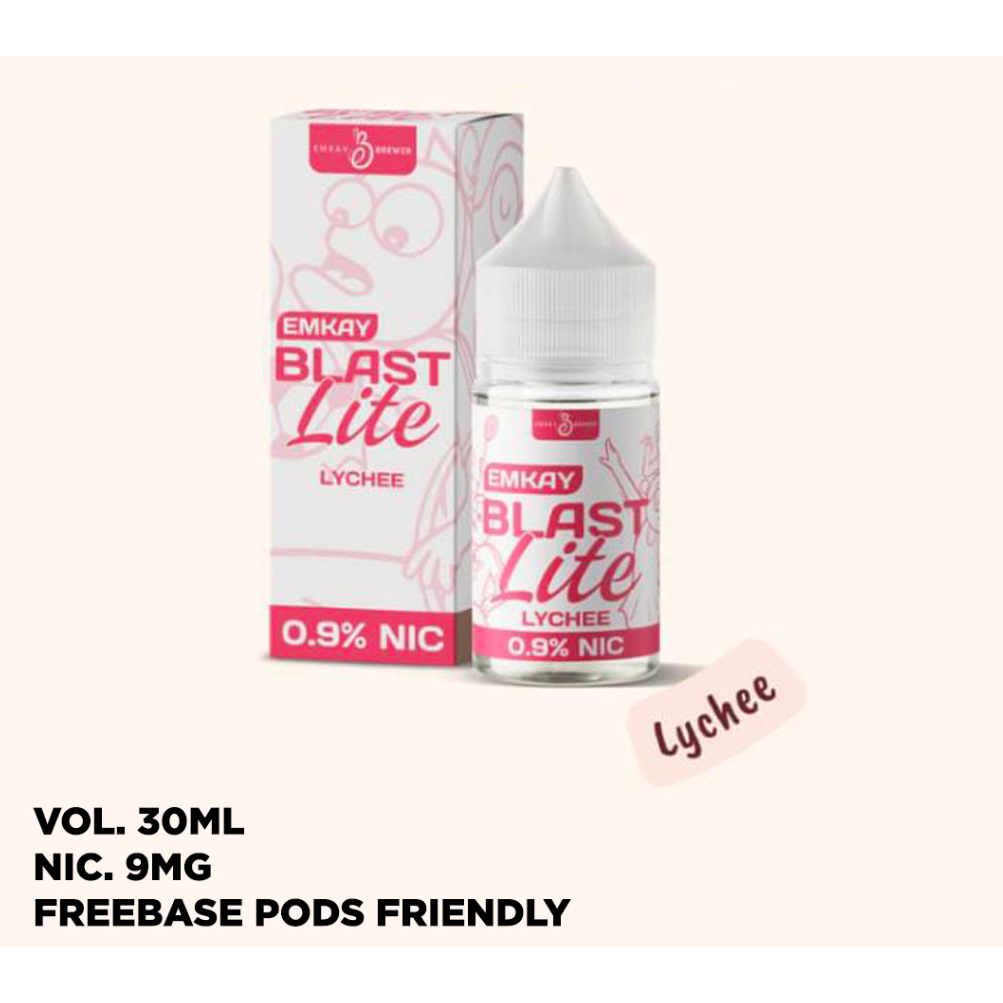 LIQUIDS EMKAY BLAST LITE LYCHEE PODSFRIENDLY 30ML 9MG