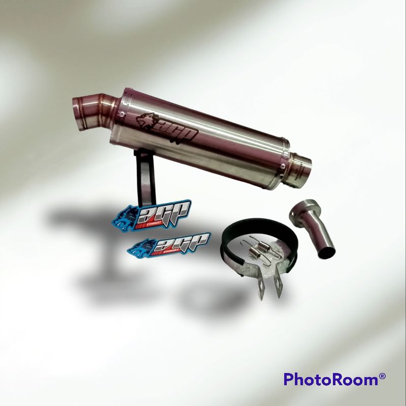 Knalpot motor Silincer original AGP EXHAUST type 03 titan all matic dan manual inlet 50
