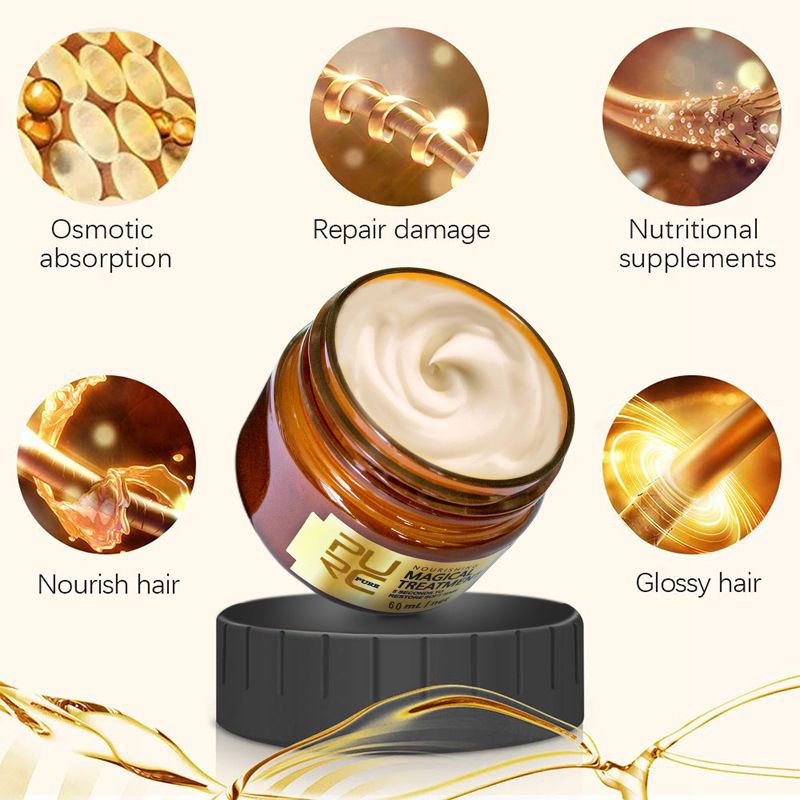 purc magical 60ml treatment mask keratin perawatan rambut rusak smoothing