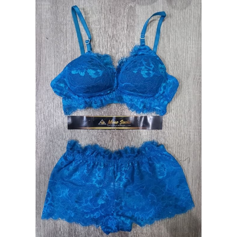 [HIJAU TOSCA JUPE]BRA SET + CD HIJAU TOSCA,BRA SET,LINGERIE,,SET PAKAIAN DALAM