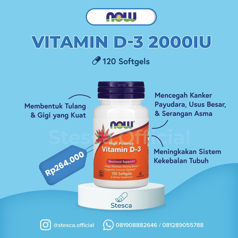 now vitamin d-3 2000 IU