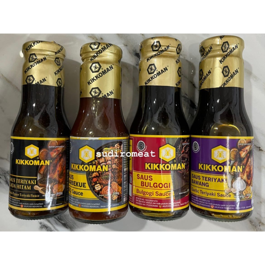 

[300GR] KIKKOMAN BULGOGI, BLACKPAPER, BULGOGI, TERIYAKI BAWANG