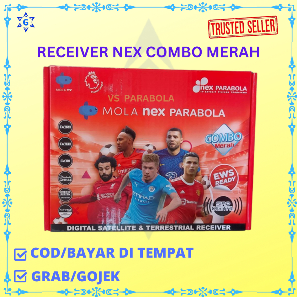 NEX RECEIVER NEX PARABOLA COMBO MERAH