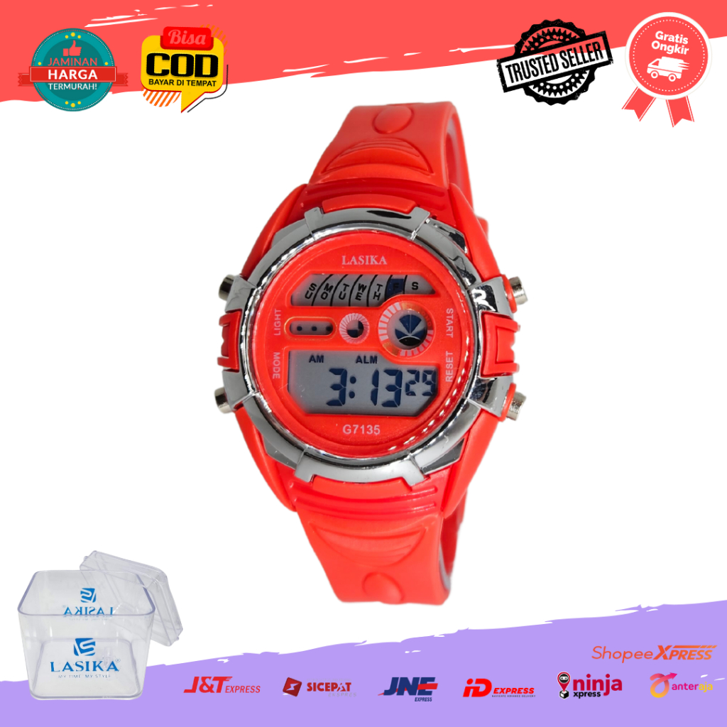 [COD] Jam Tangan Sport Digital Anak Cewek Remaja Lasika 701Kecil Water Resist Anti Air