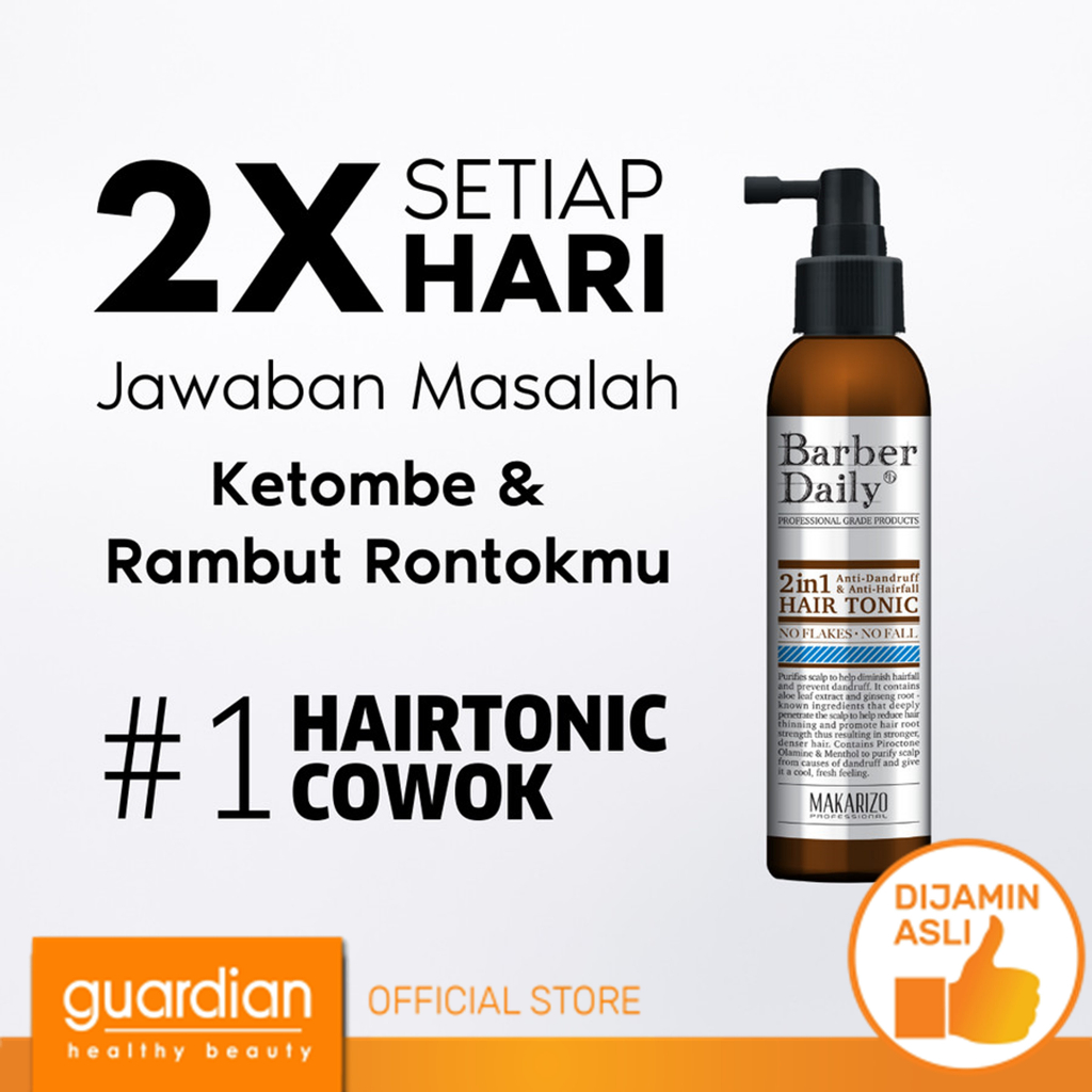 MAKARIZO PROFESSIONAL Barber Daily 2 in 1 Anti-Dandruff &amp; Anti-Hairfall Hair Tonic 140ml