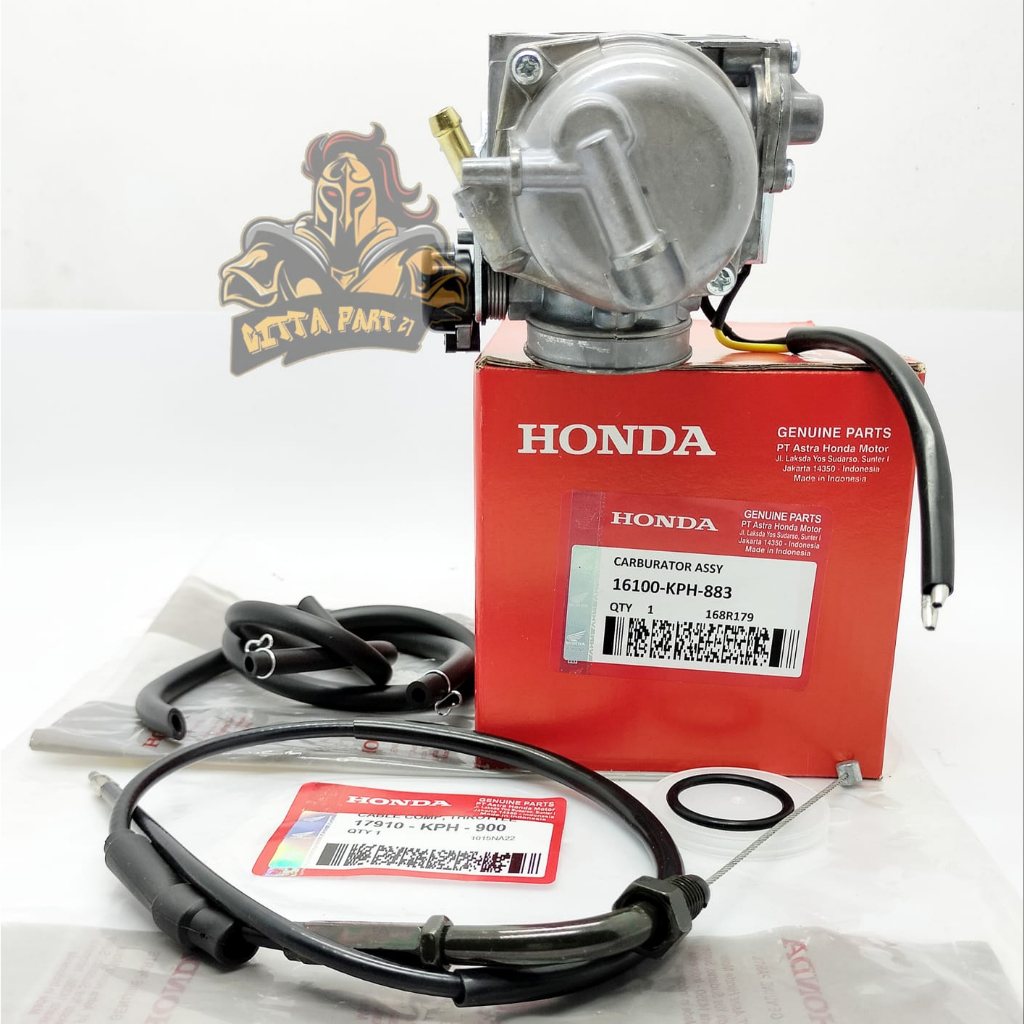 ORIGINAL KARBURATOR CARBURATOR SET PLUS KABEL GAS HONDA KPH KUALITAS ASLI ORIGINAL HONDA AHM PRESISI TIDAK BANJIR TIDAK BOROS DAN DIJMAIN AWET KHARISMA SUPRA 125 SUPRA X 125 KARISMA GRAND CARBU KARBU
