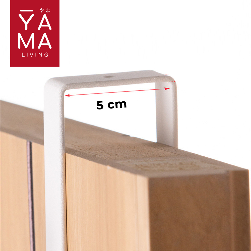 YAMA ARATA Instant 6 Hook Gantungan Baju Belakang Pintu Topi Pakaian Tanpa Paku