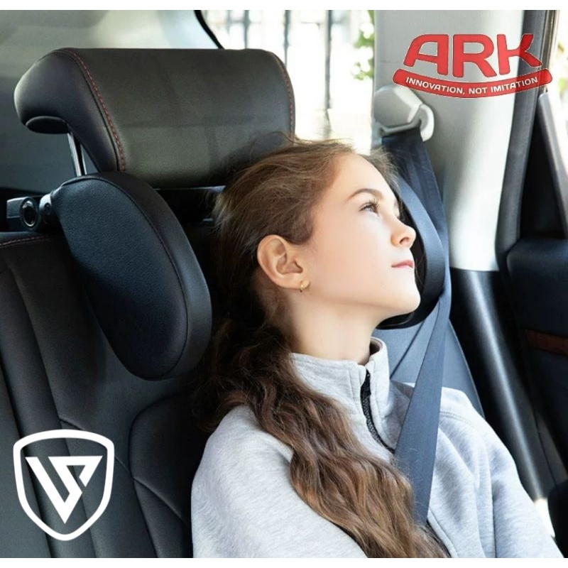 HEADREST NECK TRAVEL CAR PILLOW PENYANGGA LEHER LATEX KULIT  ARK BANTAL MOBIL SANDARAN KEPALA UNIVERSAL  PILLOW