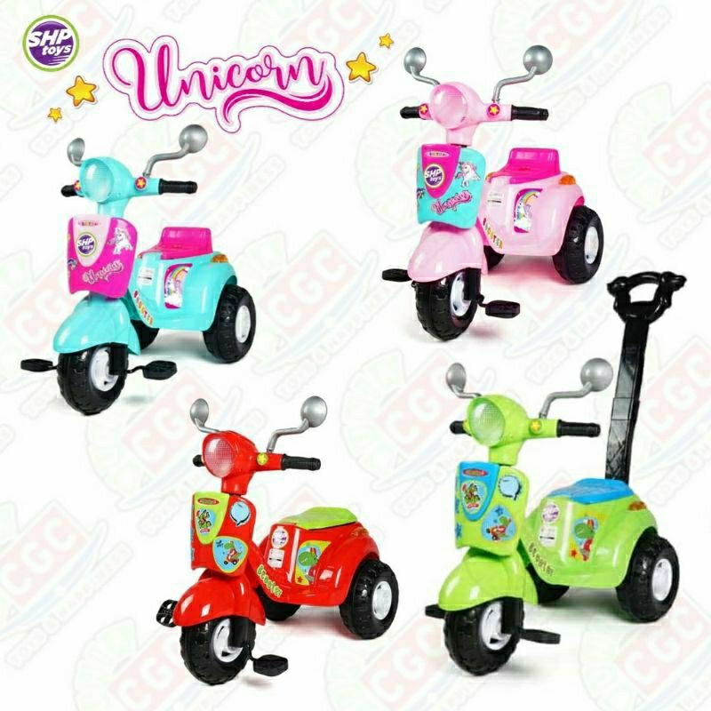 Motor Vespa Anak Fd301 Vespa Dorong Mini Skuter Motor Motoran Sepeda Roda 3