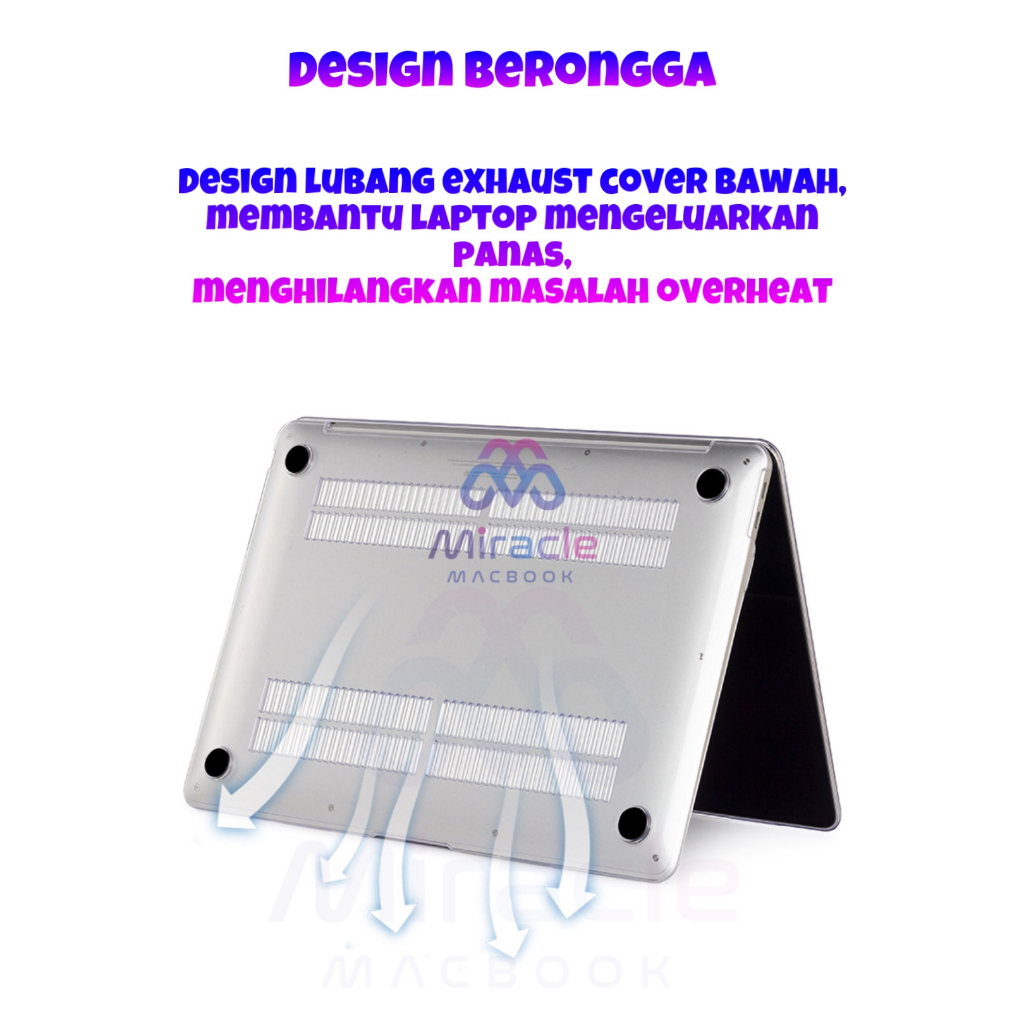 MACBOOK Case Clear Berwarna (Frosted) NEW AIR PRO RETINA 11 12 13 14 15 16 INCH NON / WITH CD ROOM / TOUCHBAR / TOUCH ID