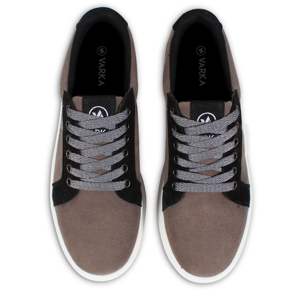 Sepatu Sneakers Wanita V 52614 Brand Varka Sepatu Kets Olahraga Kuliah Jalan Jalan Harga Murah Berkualitas Warna Abu