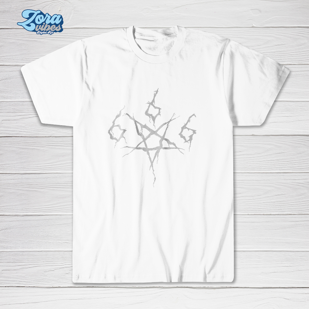 Baju Kaos Sigil Baphomet Pentagram