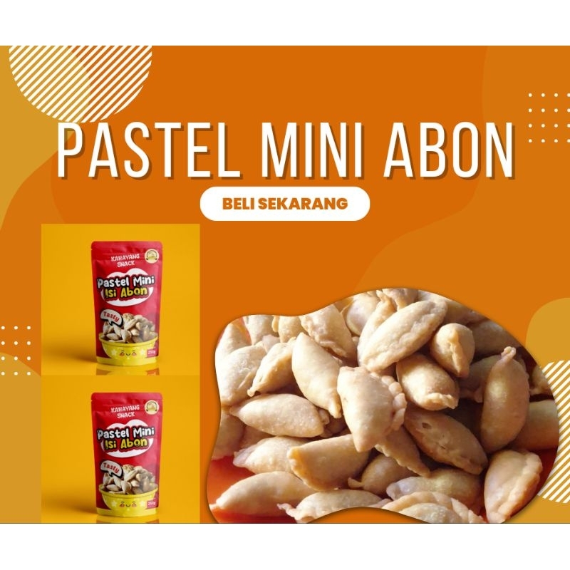 

makanan ringan enak cemilan pastel mini isi abon kahayang snack